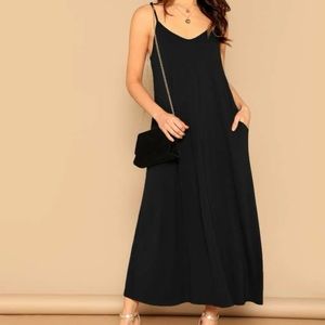 Black maxi dress